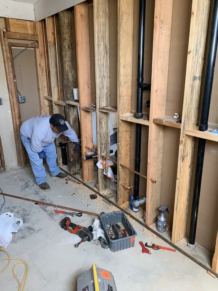 Commercial rough-in plumbing for Water Heater Replacement in San Leandro